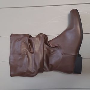 Brown Scrunch Boot